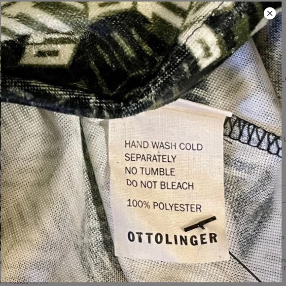 Ottolinger | Stretchy Velvet Turtleneck w/Neck Zip, Sz S* ♥ NWOT - Picture 8 of 10